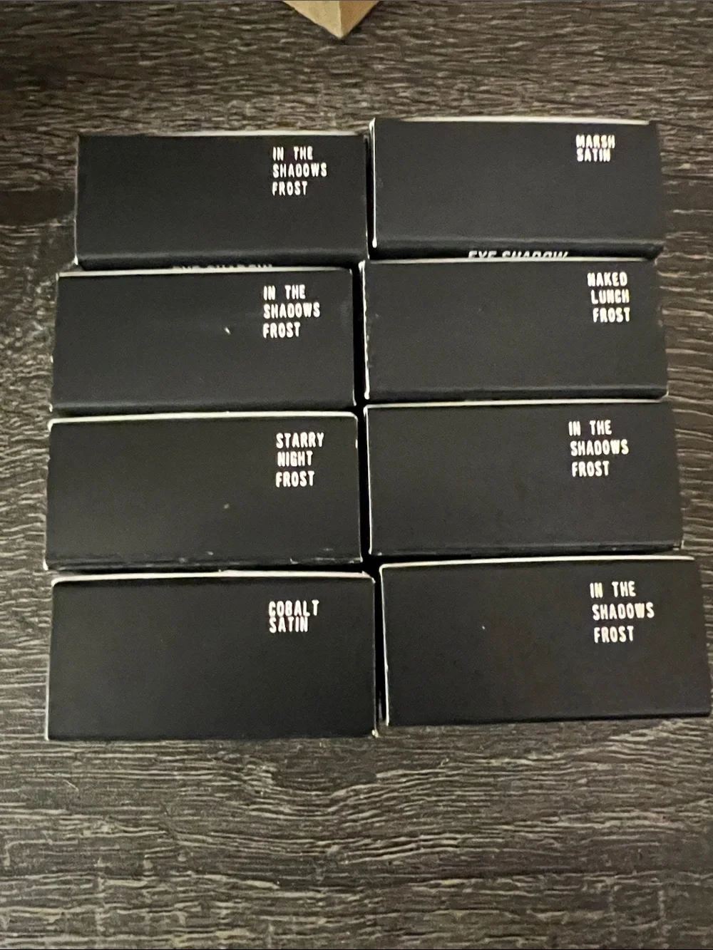 MAC Cosmetics Single Eyeshadow Trio-Look in Navy, Royal Blue & Taupe Lot of 8